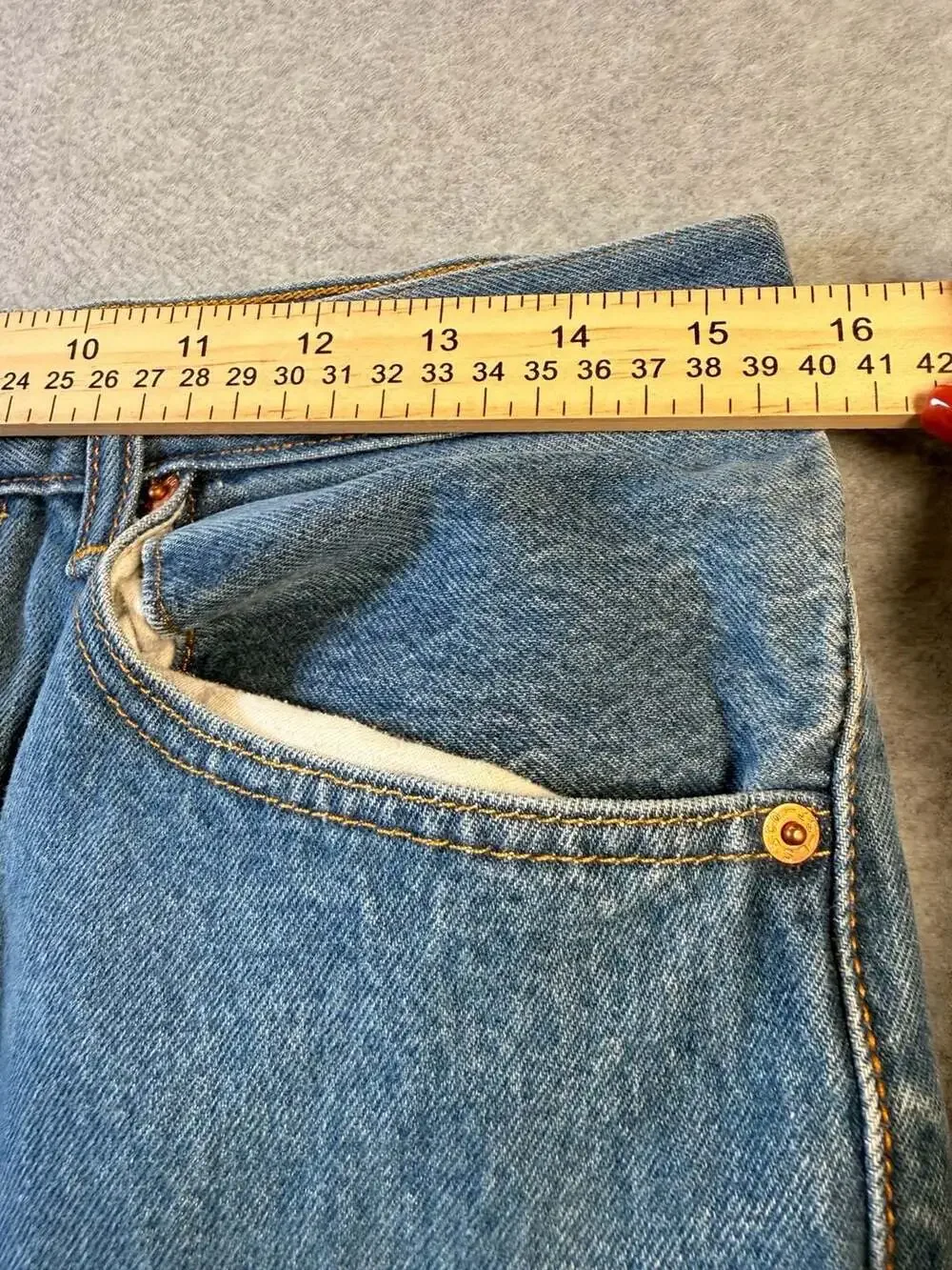 Levi's 501 Button Fly Straight Leg Jeans Light Wash